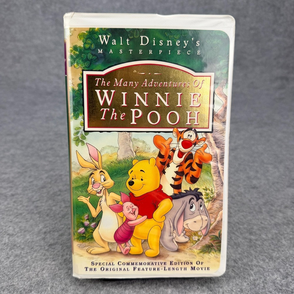 Disney The Many Adventures of Winnie the Pooh VHS Masterpiece Collection 7074